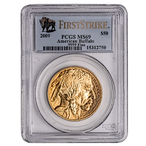 2009 1 oz American Gold Buffalo Bullion Coin - Graded MS 69 by PCGS