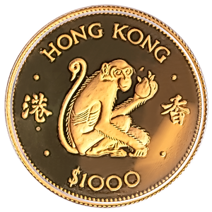 1980 0.47 oz Hong Kong Lunar Zodiac 