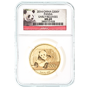2014 1 oz Chinese Gold Panda Bullion Coin - Graded MS 69 by NGC