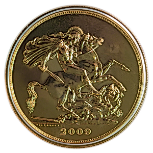 2009 36.62 Gram United Kingdom Five Pound Gold Coin - Brilliant Uncirculated