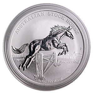 2015 1 oz Australian Stock Horse Series Silver Coin