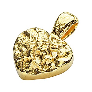 6.6 Gram Degussa Heart-Shaped Gold Pendant