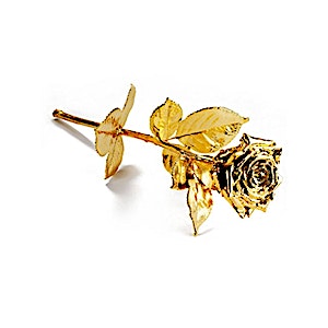 24-Karat Degussa Yellow Gold Gilded Rose