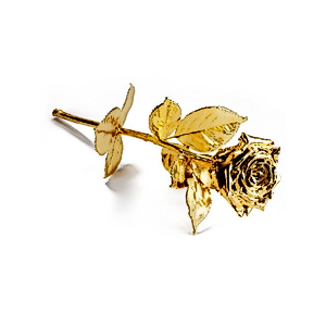 24-Karat Degussa Yellow Gold Gilded Rose