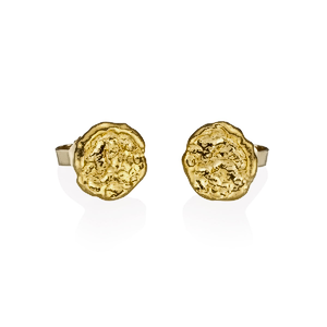 4.6 Gram Degussa Gold Nugget Ear Studs