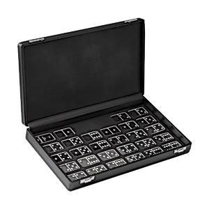 Degussa 28-Bar Silver Domino Game Set