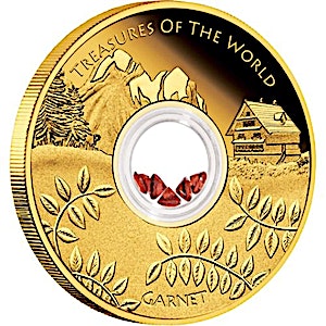2013 1 oz Australian Treasures of the World Gold Coin - Garnet