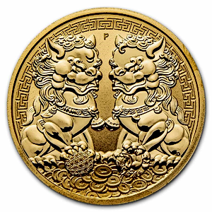 2021 1 oz Australian Gold Guardian Lions Coin (Pre-Owned in Good Condition)