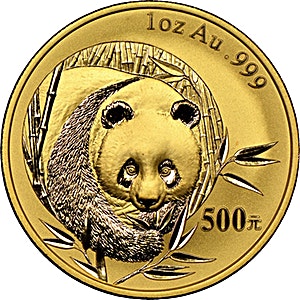 2003 1 oz Chinese Gold Panda Bullion Coin - Graded MS 68 by PCGS
