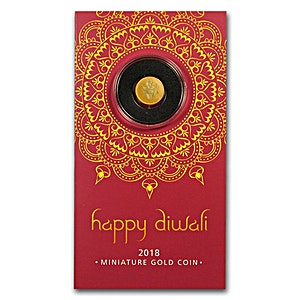 1 Gram Happy Diwali Gold Coin (With Greeting Card)