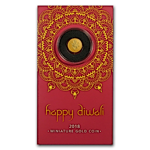 1 Gram Happy Diwali Gold Coin (With Greeting Card)