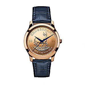 Gold Krugerrand Wristwatch - 1 oz Gold Krugerrand Included
