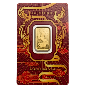 2026 5 Gram PAMP Swiss Good Luck Gold Bullion Bar - Phoenix
