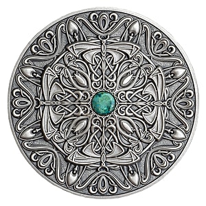Fiji Silver Mandala 2022 - Art Nouveau - Antique Finish  - 3 oz