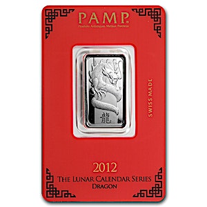 2012 10 gram PAMP Lunar Series 