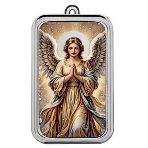 1 oz Scottsdale Mint Guardian Angel Silver Colourized Bar