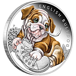 2018 1/2 oz Australia English Bulldog Silver Coin