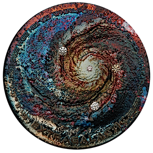 2025 5 oz Australian Extragalactic Silver Patinaed Coloured Silver Coin