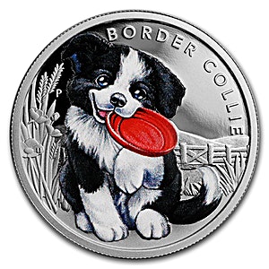 2018 1/2 oz Australia Border Collie Silver Coin