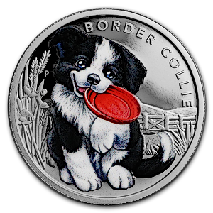 2018 1/2 oz Australia Border Collie Silver Coin