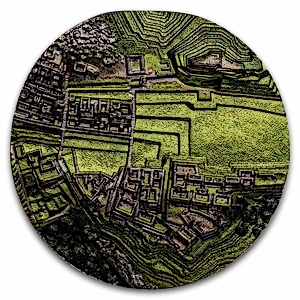 2025 5 oz Cook Islands Bucket List: Machu Picchu Silver Coin