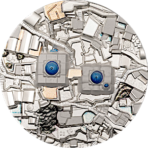 2024 5 oz Cook Islands Bucket List: Santorini Silver Coin