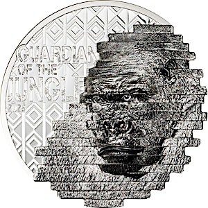 2025 2 oz Cook Islands Recontruction Gorilla Ultra High Relief Proof Silver Coin