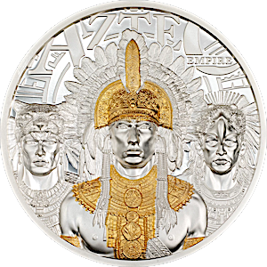 2025 3 oz Cook Islands Legends Aztec Empire Silver Coin