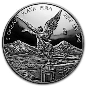 2015 5 oz Mexican Silver Libertad Proof Bullion Coin