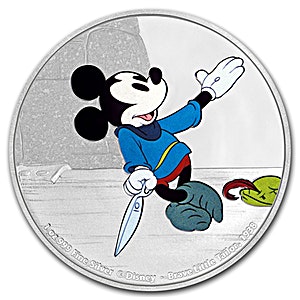 2016 1 oz Niue Disney Mickey Through the Ages 