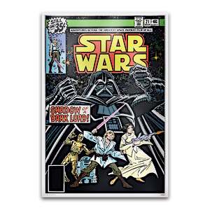 2019 35 Gram Niue Star Wars Silver Comic Book Poster