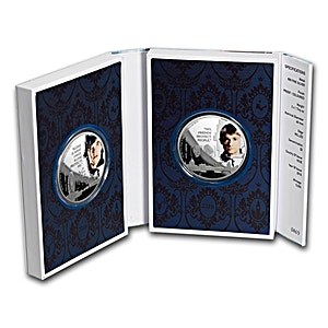 2016 2 x 1 oz Niue Sherlock Holmes Silver Coins (With Box and Certificate of Authenticity)