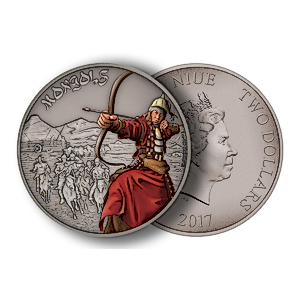 2017 1 oz Niue Warriors of History 