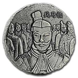 2018 5 oz Fiji Terracotta Army Silver Coin