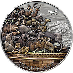 2021 5 oz Tokelau Noah's Ark High-Relief Silver Coin