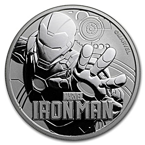 1 oz Tuvalu Marvel Superhero Ironman Silver Coin