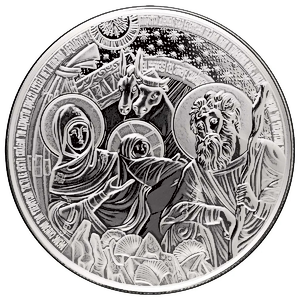5 oz Scottsdale Mint The Bethlehem Nativity Silver Round