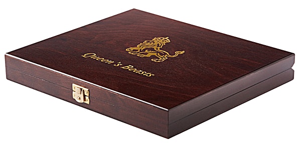 Display box for Queen's Beast 1/4 oz Gold coins Display box for Queen's Beast 1/4 oz Gold coins
