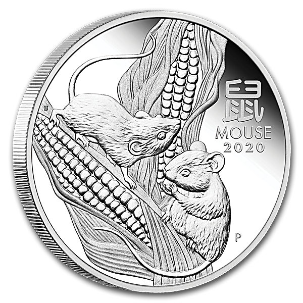 Australian Silver Lunar Series 2020 - Year of the Mouse - Proof - 1/2 oz Australian Silver Lunar Series 2020 - Year of the Mouse - Proof - 1/2 oz