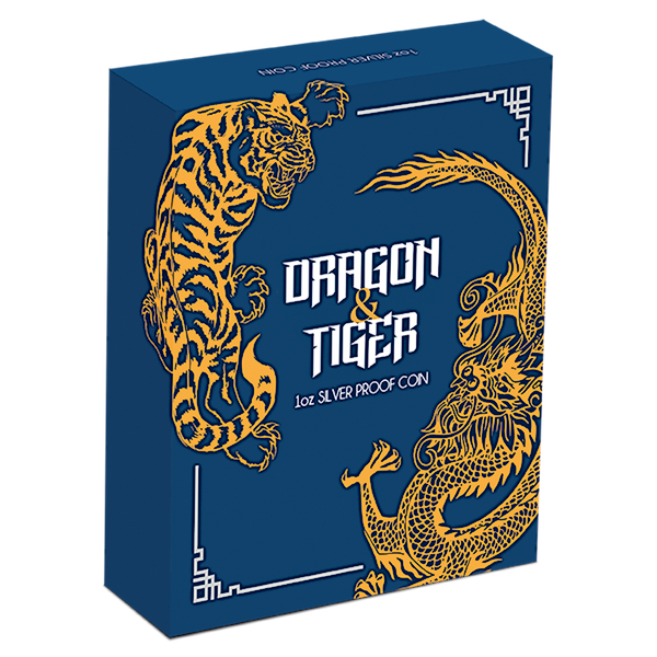 Australian Silver Dragon and Tiger 2019 - Proof - 1 oz