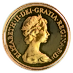 1980 7.32 Gram British Gold Sovereign Proof Gold Coin thumbnail