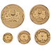 1990 Singapore Gold Lion 5 Coin Proof Set thumbnail