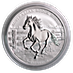 Australian Silver Stock Horse 2014 - 1 oz thumbnail