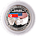 2018 1 oz Singapore Mint Trump Kim Summit Proof Silver Coin (Pre-Owned in Good Condition) thumbnail