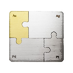 Degussa Four-Piece Precious Metals Puzzle thumbnail