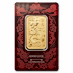 1 oz PAMP Good Luck Dragon Gold Bullion Bar (Pre-Owned in Good Condition) thumbnail