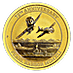 2016 1/10 oz Tuvalu Pearl Harbor 75th anniversary Gold Coin thumbnail