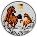 2026 1 kg Australian Lunar Horse Colourized Proof Coin - With Gold Privy thumbnail