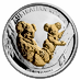 2011 1 oz Australian Silver Gilded Koala Bullion Coin (Pre-Owned in Good Condition) thumbnail