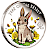 2023 1/2 oz Tuvalu Lunar Baby Rabbit Silver Coin thumbnail